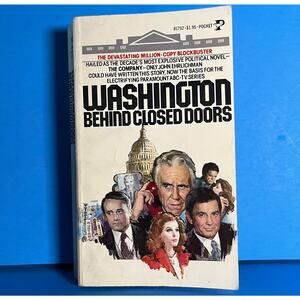 Washington Behind Closed Doors by John Ehrlichman 1977 Political Thriller Book